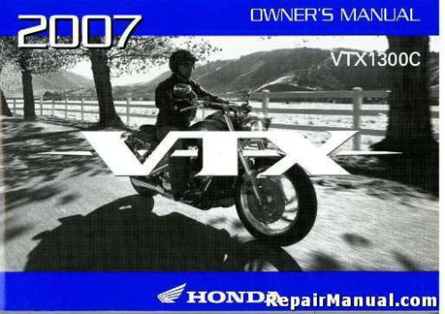 2007 honda vtx1300c motorcycle owners manual : 31mem630