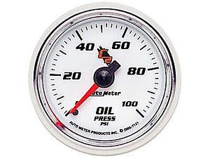 Auto meter 7121 c2 oil pressure gauge 2-1/16&#034; mechanical (full sweep)