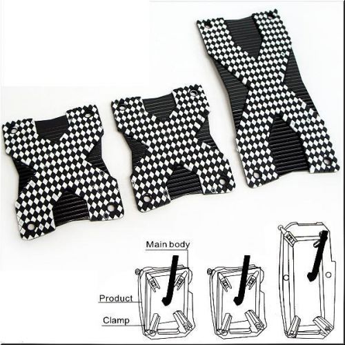 Car manual transmission pedals alloy black white x 3 pieces
