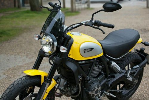 Ducati scrambler screen wind protection 2015 2016 racing
