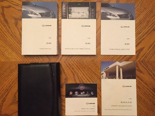2010 lexus es350 with navigation owner&#039;s manual stock #272