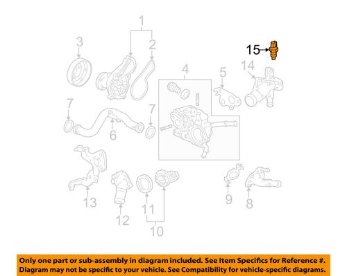 Honda oem-coolant temperature sensor 37870plc004