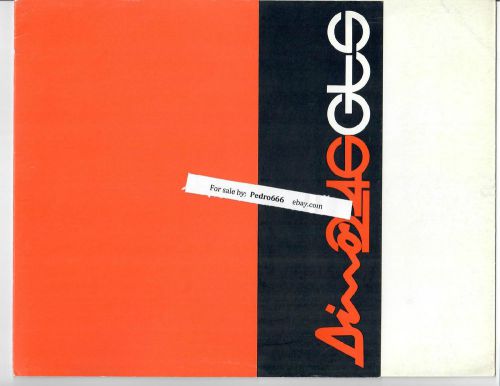 1973 ferrari dino 246gts  spider dealership sales brochure booklet v6 246 gts