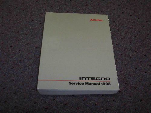 1998 acura integra shop service repair manual rs ls gs gs-r type r
