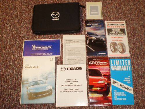 2007 mazda mx-5 miata car owners manual books guide case all models