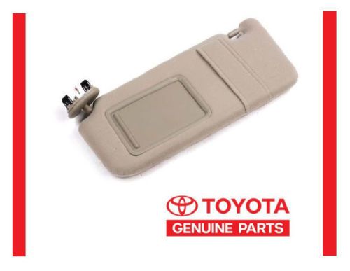 2007-2011 toyota camry tan sun visor left driver without sunroof