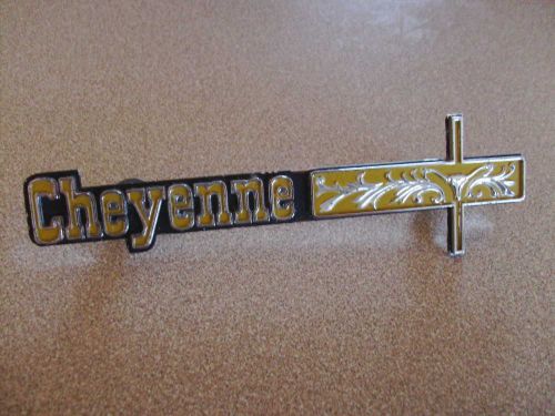 1973 1974 1975 1976 1977 1978 1980 chevrolet cheyenne truck dash emblem