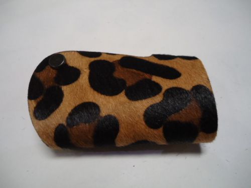 Car smart key remote glove cover lexus 03-05 ls430 leopard print faux fur villus