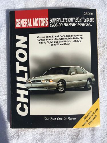 Chilton gm bonneville, eighty eight, lesabre repair manual #28200