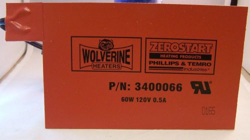 60w flexible battery heater warmer pad 5.5 x 8.5" wolverine premium quality 120v