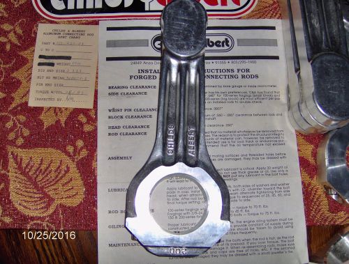 292 chevy childs &amp; albert aluminum connecting rods blank pin end 7.50 long