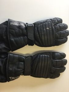 Triumph motorcycles leather gloves size l