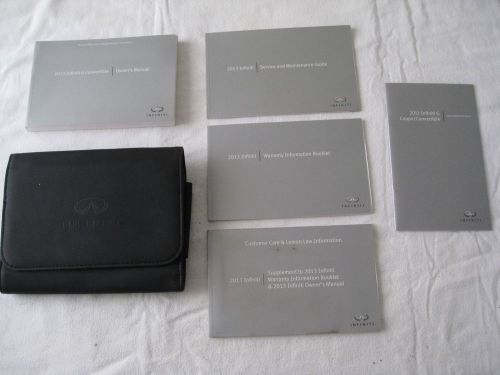 2014 infiniti q60 coupe owner&#039;s manual guide complete set w/case &amp; quick ref (q)