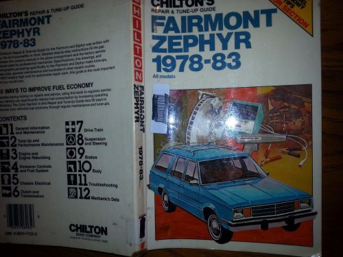 chilton Fairmont Zephyr repair manual, US $2.00, image 1