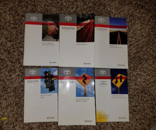 2011 toyota sequoia owners manual, navigation, quick reference, maintenance guid