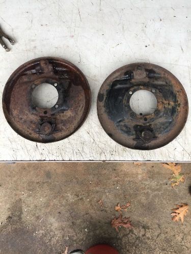 Model a ford front wheel backing plate pair good working
