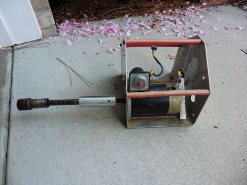 1980s racing go cart electric starter motor w carry holder used but works
