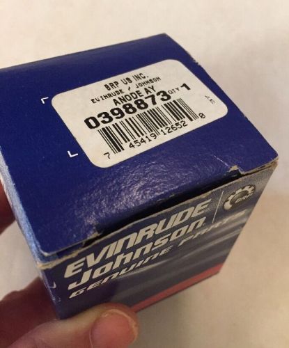 Nib! brp johnson evinrude anode ay 0398873 outboard part in box