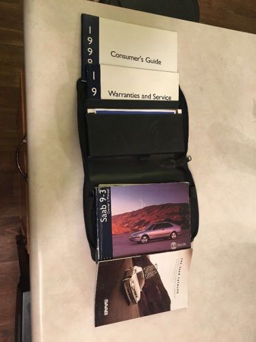 1999 saab 9-3 vehicle car owner user guide manual warranty service book zp cover
