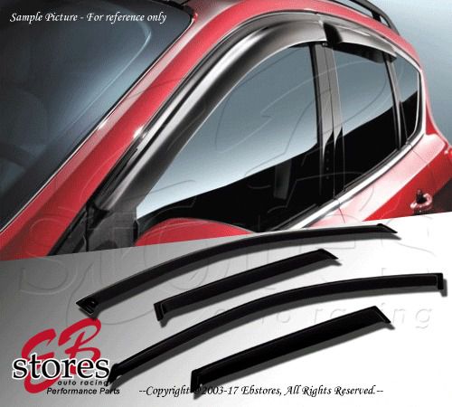 Vent shade window visors 4dr honda civic 88-91 1988 1989 1990 1991 4pcs lx dx