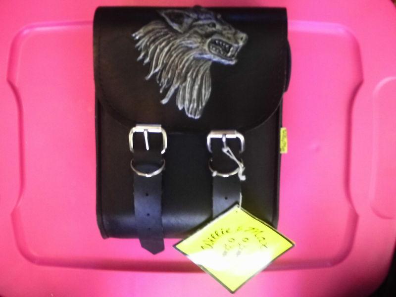 Willie & max sissy bar bag with wolf head