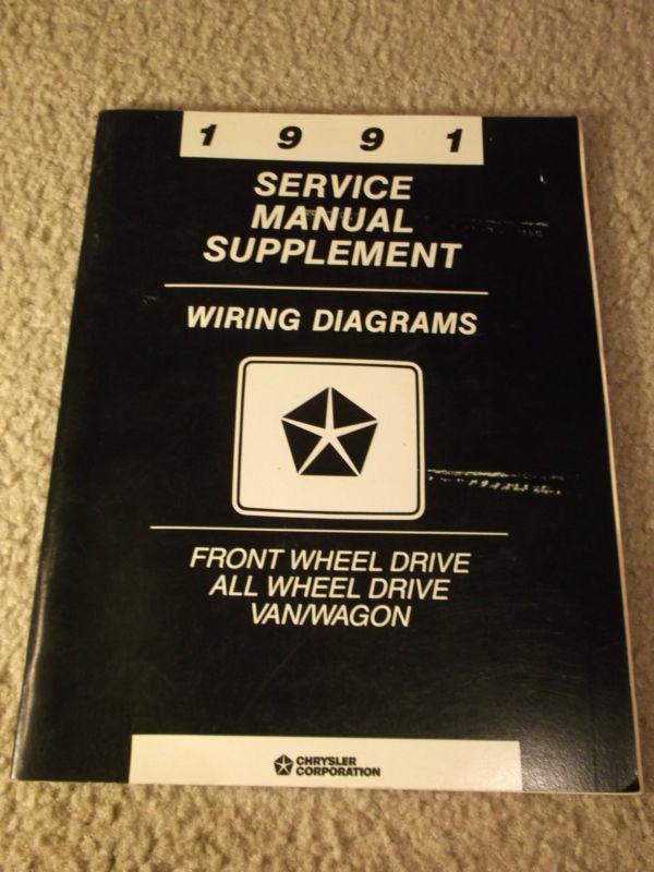 1991 chrysler shop service manual electric wiring diagrams 