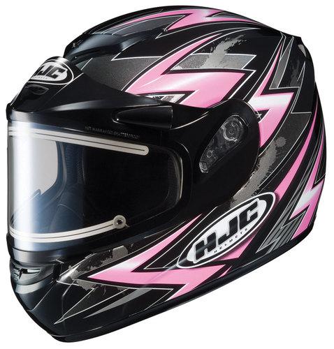 Hjc cs-r2 snow helmet thunder electric shield pink black xlarge
