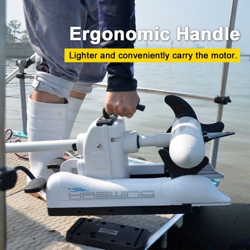 AQUOS Haswing W 12V 55LBS 54" Bow Mount Trolling Motor & Remote & Quick Release, US $1.00, image 2