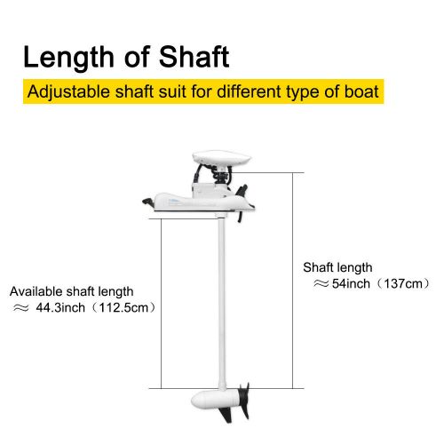 AQUOS Haswing W 12V 55LBS 54" Bow Mount Trolling Motor & Remote & Quick Release, US $1.00, image 6