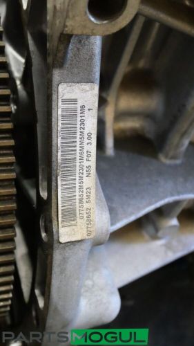 2013-2016 bmw 535i xdrive 3.0l engine long block assembly (n55b30a) oem