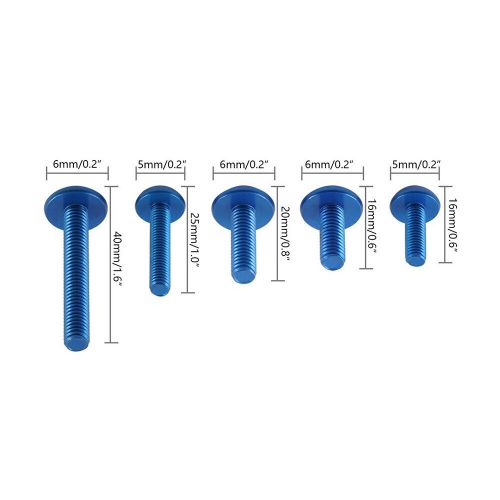 Black Aluminium Screw for Honda Kawasaki Agusta Aprilia Triumph MV Ducati Yamaha, US $18.13, image 5