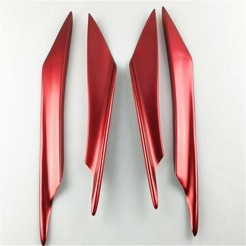 Vehicle Front Bumper Canards Diffuser Valence Spoiler Lip Fin Body Kit Sport Red, US $14.00, image 4
