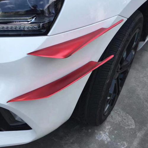 Vehicle Front Bumper Canards Diffuser Valence Spoiler Lip Fin Body Kit Sport Red, US $14.00, image 8