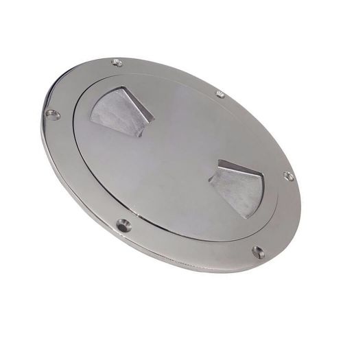6" solid cast marine 316 stainless steel boat deck inspection plate durable usa