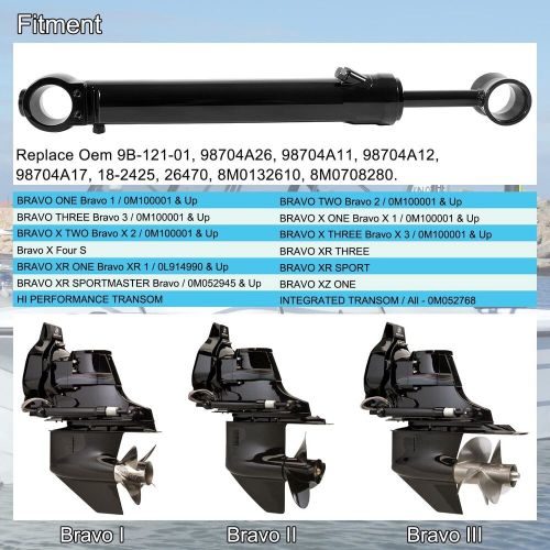 Trim Ram Cylinder Power for Mercruiser Bravo I II III 98704A26 18-2425, US $149.91, image 5