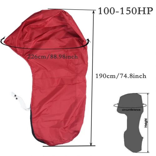600D Heavy Duty Boat Full Outboard Engine Motor Cover Fit For 6-225HP Red, US $20.99, image 17