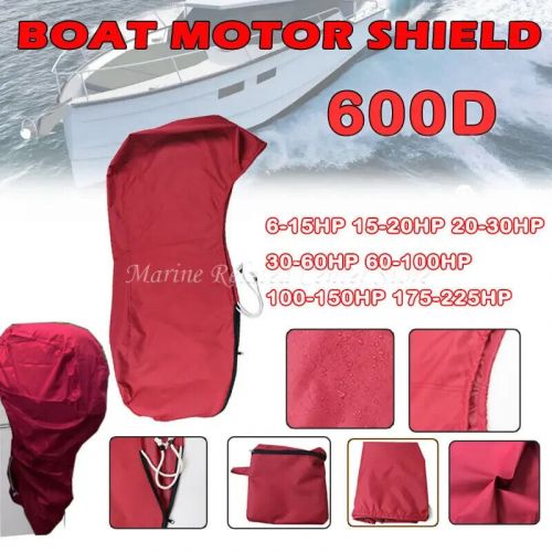 600D Heavy Duty Boat Full Outboard Engine Motor Cover Fit For 6-225HP Red, US $20.99, image 23