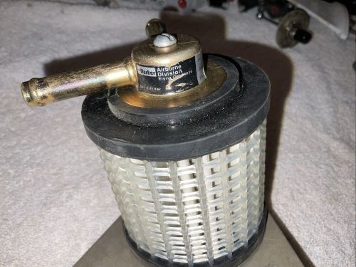 Aircraft vacuum filter by parker airborne - with mounting bracket
