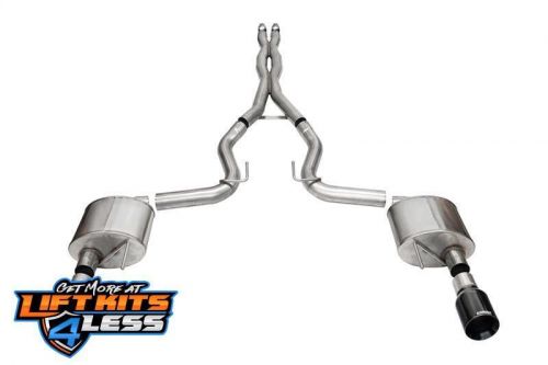 Corsa 24 Ford MustangGT Xtreme Cat-Back Ex.Sys 3.0in Dual Rear Exit w/4.5in Blk, US $2,274.99, image 2