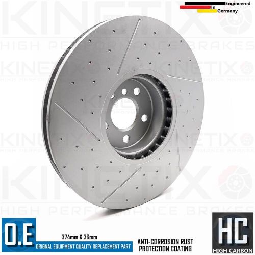 FOR BMW X7 40i G07 M SPORT FRONT REAR BRAKE DISCS TEXTAR PADS WIRES 374mm 345mm, US $, image 2