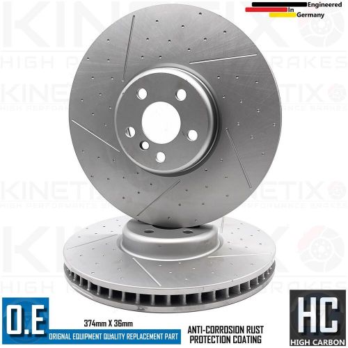 FOR BMW X7 40i G07 M SPORT FRONT REAR BRAKE DISCS TEXTAR PADS WIRES 374mm 345mm, US $, image 13