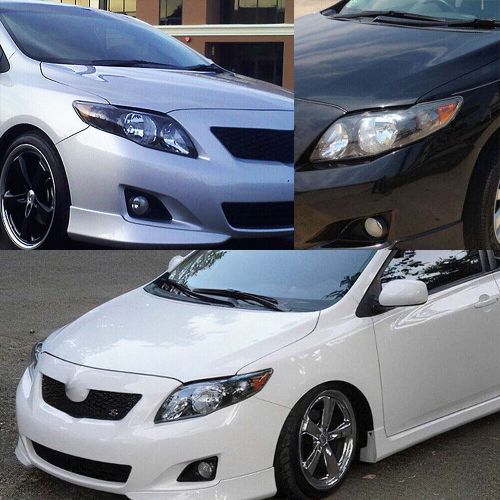 Pair Fits 2009-2010 Toyota Corolla Black Headlights Headlamps Left + Right 09 10, US $74.99, image 6