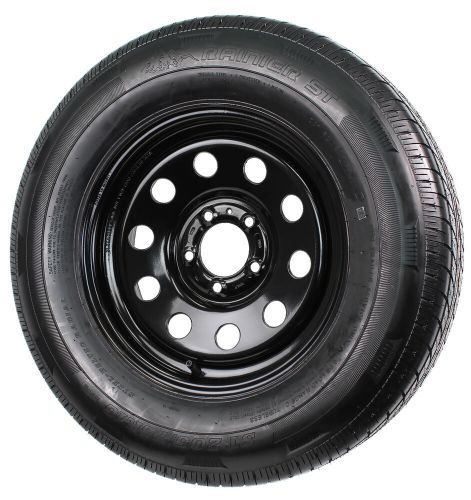 Radial Trailer Tire On Rim Rainier ST205/75R15 15X5 5-4.5 Black Modular Wheel, US $138.97, image 2