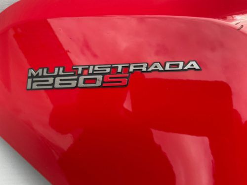 Ducati 1260 Multistrada side pod radiator cover fairing red scratched 48019334AB, US $, image 12