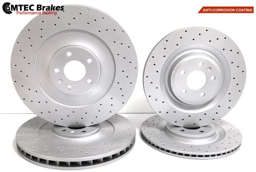 AUDI S8 5.2 Fsi Quattro 06-10 FRONT REAR CROSS DRILLED BRAKE DISC 385mm COATED, US $, image 10