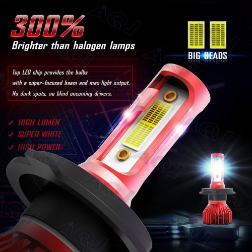2-sides HB2 H4 9003 Super White 50000LM Kit LED Headlight Bulbs High Low Beam, US $20.99, image 4