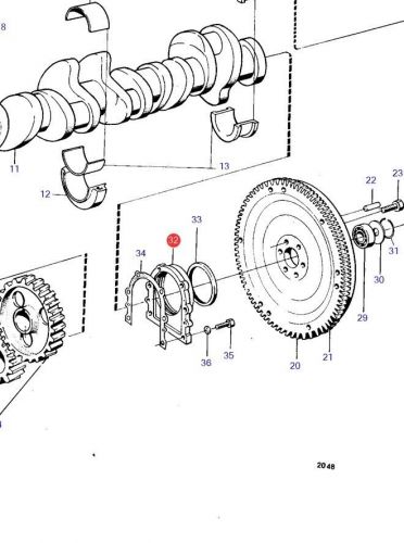 Volvo Penta sealing flange 430115 OEM, US $39.99, image 2