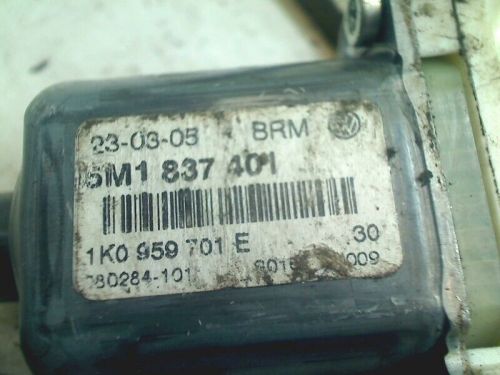 WINDOW REGULATOR ELECTRIC VW GOLF PLUS (5M1/1KP) 2005 RIGHT FRONT + ENGINE 1K0959793C-, US $, image 4