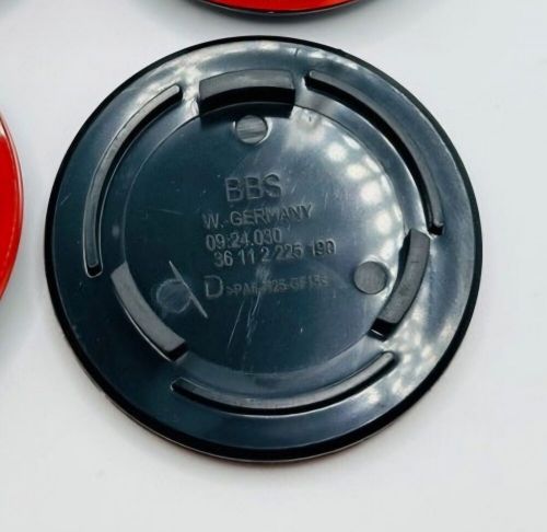 BBS Wheel Center Caps 70mm Genuine Emblem Red Gold 3D Logo - P5624206 Set 4pcs, US $149.00, image 2