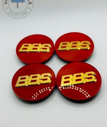 BBS Wheel Center Caps 70mm Genuine Emblem Red Gold 3D Logo - P5624206 Set 4pcs, US $149.00, image 4